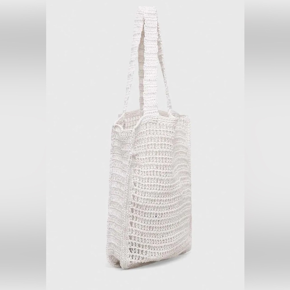 Abercrombie & Fitch Crochet-Style Tote Bag